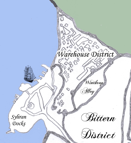 Bittern District, Winthrop Alley, the Warehouse District, and the Docks