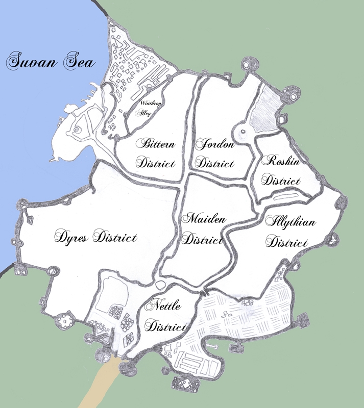 Map of the city of Syliras